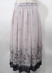 axes femme / アネモネ柄パイピングスカート  ピンク Y-25-07-23-110-AX-SK-SZ-ZT478