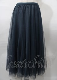 axes femme / ロングチュールスカート M Bグリーン Y-25-07-23-111-AX-SK-SZ-ZT480