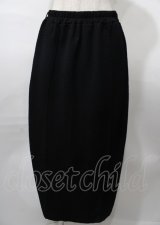axes femme / ぽこぽこスリットスカート M 黒 Y-25-07-23-117-AX-SK-SZ-ZY