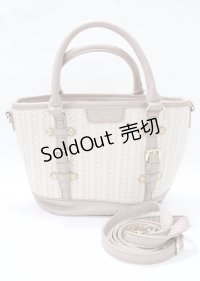 axes femme / ベルトデザイン雑材バッグ  淡ピンク Y-25-07-23-015-AX-BG-SZ-ZY
