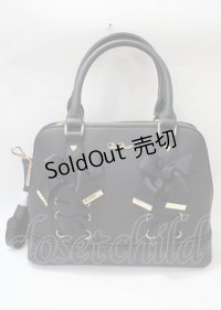 LIZ LISA / レースアップバッグ  黒 Y-25-07-23-020-LO-BG-SZ-ZY