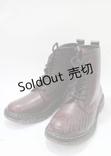 Amavel / レースアップブーツ LL ワイン Y-25-07-23-030-CA-SH-SZ-ZY