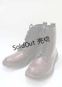 Amavel / レースアップブーツ LL ワイン Y-25-07-23-030-CA-SH-SZ-ZY