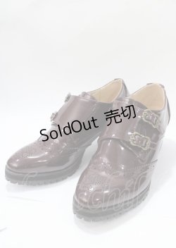 画像1: axes femme / モンクストラップシューズ L ブラウン Y-25-07-23-031-AX-SH-SZ-ZY