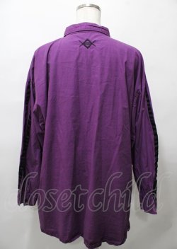 画像2: REFLEM / ネクタイ付き袖ラインシャツ F パープル Y-25-07-25-048-PU-BL-SZ-ZY