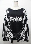 REFLEM / トライバルBIGロングTEE F ブラック Y-25-07-25-049-PU-TO-SZ-ZY