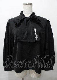 TRAVAS TOKYO / Bowtie blouse F ブラック Y-25-07-25-050-PU-BL-SZ-ZY