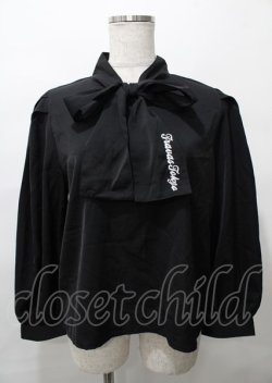 画像1: TRAVAS TOKYO / Bowtie blouse F ブラック Y-25-07-25-050-PU-BL-SZ-ZY