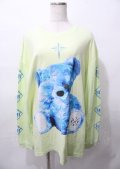 TRAVAS TOKYO / FURRY BEARクマT  ライムグリーン Y-25-07-25-051-PU-TO-SZ-ZY