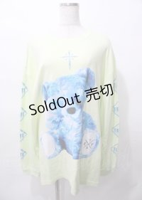 TRAVAS TOKYO / FURRY BEARクマT  ライムグリーン Y-25-07-25-051-PU-TO-SZ-ZY