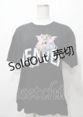 MILKBOY / HEAVEN Tシャツ L ブラック Y-25-07-25-055-MB-TO-SZ-ZY
