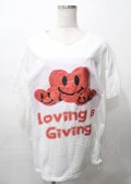 MILKBOY / LOVE GIVING Tシャツ L ホワイト Y-25-07-25-056-MB-TO-SZ-ZY