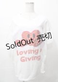MILKBOY / LOVE GIVING Tシャツ L ホワイト Y-25-07-25-056-MB-TO-SZ-ZY