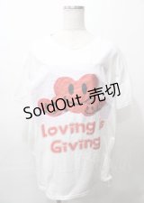 MILKBOY / LOVE GIVING Tシャツ L ホワイト Y-25-07-25-056-MB-TO-SZ-ZY