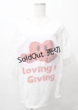 画像1: MILKBOY / LOVE GIVING Tシャツ L ホワイト Y-25-07-25-056-MB-TO-SZ-ZY
