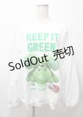 MILKBOY / GREEN BEAR スウェット L ホワイト Y-25-07-25-057-MB-TO-SZ-ZY