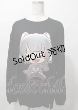 NieR Clothing / 擬人化Nierちゃんトレーナー  黒 Y-25-07-25-007-PU-TO-0-ZY