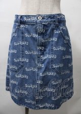 Candy Stripper /CANDYS DENIMスカート 2 インディゴブリーチ Y-25-07-25-065-PU-SK-SZ-ZY