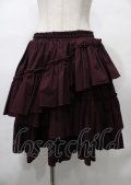 Vallee lys / "Sweet alyssum series"イレギュラースカート  ボルドー Y-25-07-25-068-GO-SK-SZ-ZY