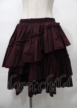 画像1: Vallee lys / "Sweet alyssum series"イレギュラースカート  ボルドー Y-25-07-25-068-GO-SK-SZ-ZY