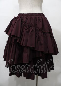 画像2: Vallee lys / "Sweet alyssum series"イレギュラースカート  ボルドー Y-25-07-25-068-GO-SK-SZ-ZY