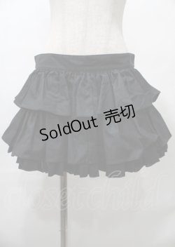 画像1: Na+H / フリル付ショートパンツ  黒 Y-25-07-25-072-PU-PA-SZ-ZY