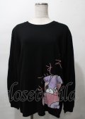 NieR Clothing / ちゃむちゃむTシャツ  黒 Y-25-07-25-009-PU-TO-AS-ZY