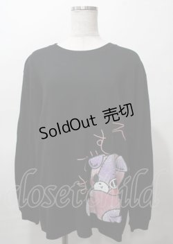 画像1: NieR Clothing / ちゃむちゃむTシャツ  黒 Y-25-07-25-009-PU-TO-AS-ZY