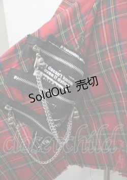 画像3: MAD / 変形チェックスカート  赤 Y-25-07-25-075-PU-SK-SZ-ZY