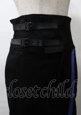 画像3: Moi-meme-Moitie / ダブルベルト十字架パンツ 黒 Y-25-07-25-082-MO-PA-SZ-ZS (3)