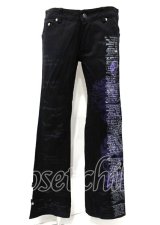 h.ANARCHY / 龍ptチャイナボタンパンツ  黒 Y-25-07-25-086-HN-PA-SZ-ZY