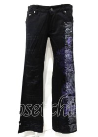 h.ANARCHY / 龍ptチャイナボタンパンツ  黒 Y-25-07-25-086-HN-PA-SZ-ZY