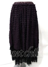 ATELIER PIERROT / ロングフリルスカート  パープル Y-25-07-25-087-EL-SK-SZ-ZY