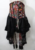Qutie Frash / コルセットスカート  黒×赤 Y-25-07-25-090-QU-SK-SZ-ZY