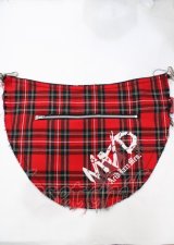 MAD / チェックフラップ - 赤 Y-25-07-25-092-PU-ZA-SZ-ZY
