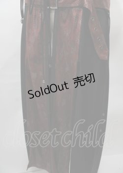 画像5: Qutie Frash / ベルトロングベスト 黒×赤 Y-25-07-25-096-QU-TO-SZ-ZS