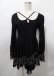 画像1: PUNK RAVE / Asymmetric Pointed Hem Flare Sleeves Gothic Dress M-L 黒 Y-25-07-25-100-PU-OP-SZ-ZY (1)