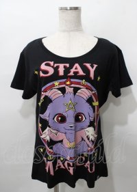 CUPCAKE CULT / STAY MAGICA TEE XL ブラック Y-25-07-25-101-PU-TS-SZ-ZY