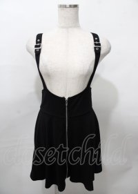 KILL STAR / SUSPEND ME STATEMENT SKIRT S ブラック Y-25-07-25-102-PU-SK-SZ-ZY