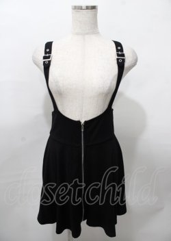 画像1: KILL STAR / SUSPEND ME STATEMENT SKIRT S ブラック Y-25-07-25-102-PU-SK-SZ-ZY