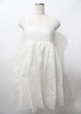 Candy Stripper / VOLUME CAMISOLE DRESS 2 ホワイト Y-25-07-25-106-PU-OP-SZ-ZY