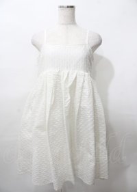 Candy Stripper / VOLUME CAMISOLE DRESS 2 ホワイト Y-25-07-25-106-PU-OP-SZ-ZY