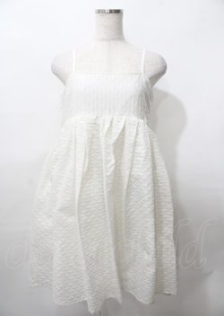 画像1: Candy Stripper / VOLUME CAMISOLE DRESS 2 ホワイト Y-25-07-25-106-PU-OP-SZ-ZY