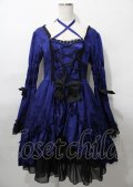 ATELIER PIERROT / フィッシュテールジャガードドレス  ブルー Y-25-07-25-108-EL-OP-SZ-ZY