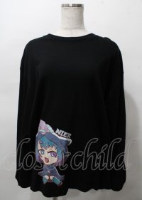 NieR Clothing / 擬人化ONE君トレーナー  黒 Y-25-07-25-014-PU-TS-0-ZY