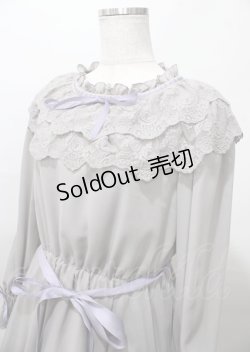 画像3: Vallee lys / ラッフルカラーレースワンピース  グレー Y-25-07-25-109-GO-OP-SZ-ZY