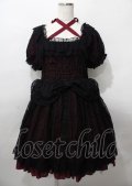 Vallee lys / Mellow Melody Dress  黒×赤 Y-25-07-25-110-GO-OP-SZ-ZY