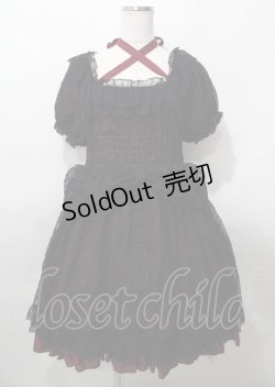 画像1: Vallee lys / Mellow Melody Dress  黒×赤 Y-25-07-25-110-GO-OP-SZ-ZY