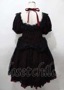 画像2: Vallee lys / Mellow Melody Dress  黒×赤 Y-25-07-25-110-GO-OP-SZ-ZY
