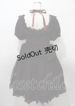 画像2: Vallee lys / Mellow Melody Dress  黒×赤 Y-25-07-25-110-GO-OP-SZ-ZY